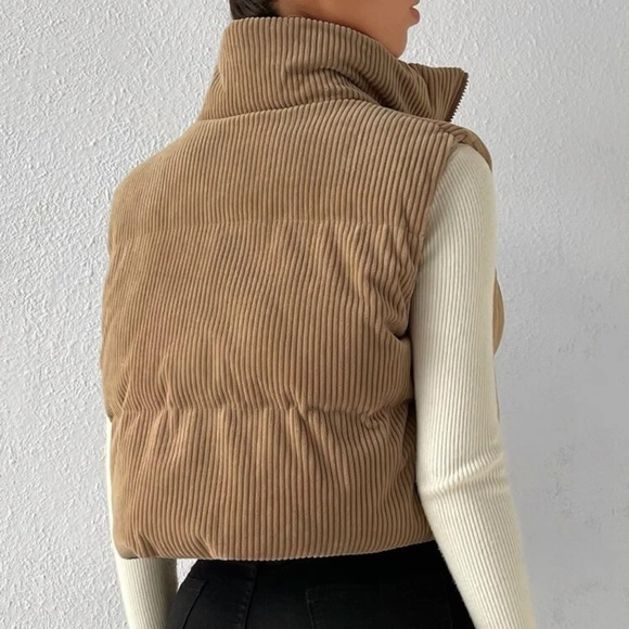 Corduroy Puffer Vest - Picture 4 of 9